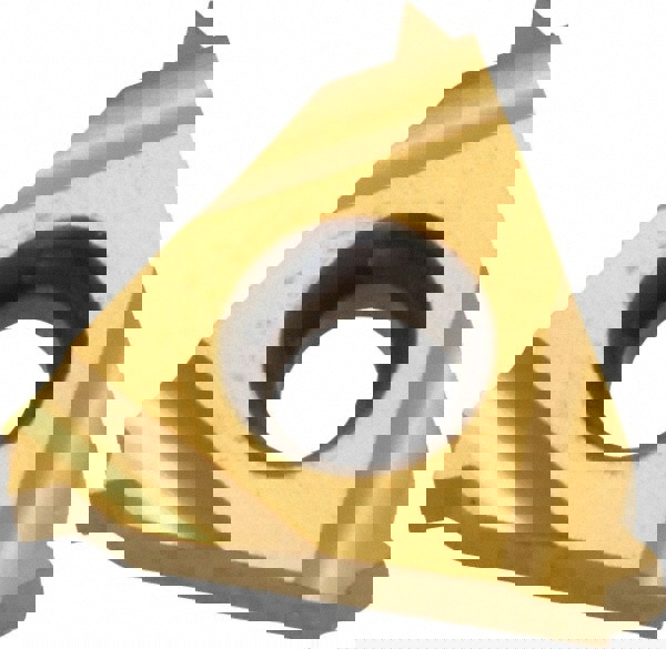 Laydown Threading Insert: 16 IR 14UN P25C/GOLD, Solid Carbide