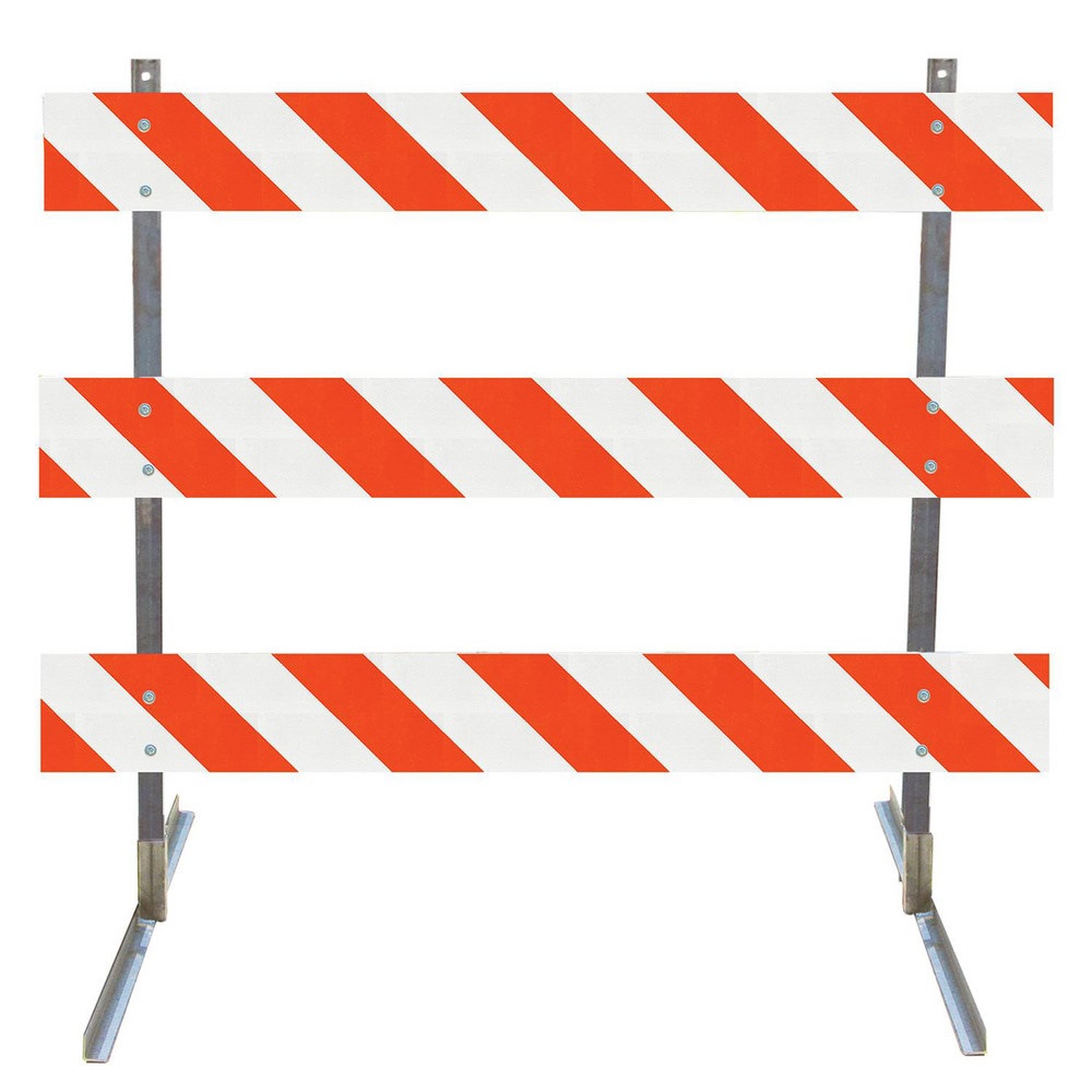 Traffic Barricades; Barricade Height (Inch): 63 ; Barricade Width (Inch): 48 ; Reflective: Yes ; Compliance: NCHRP-350; MUTCD