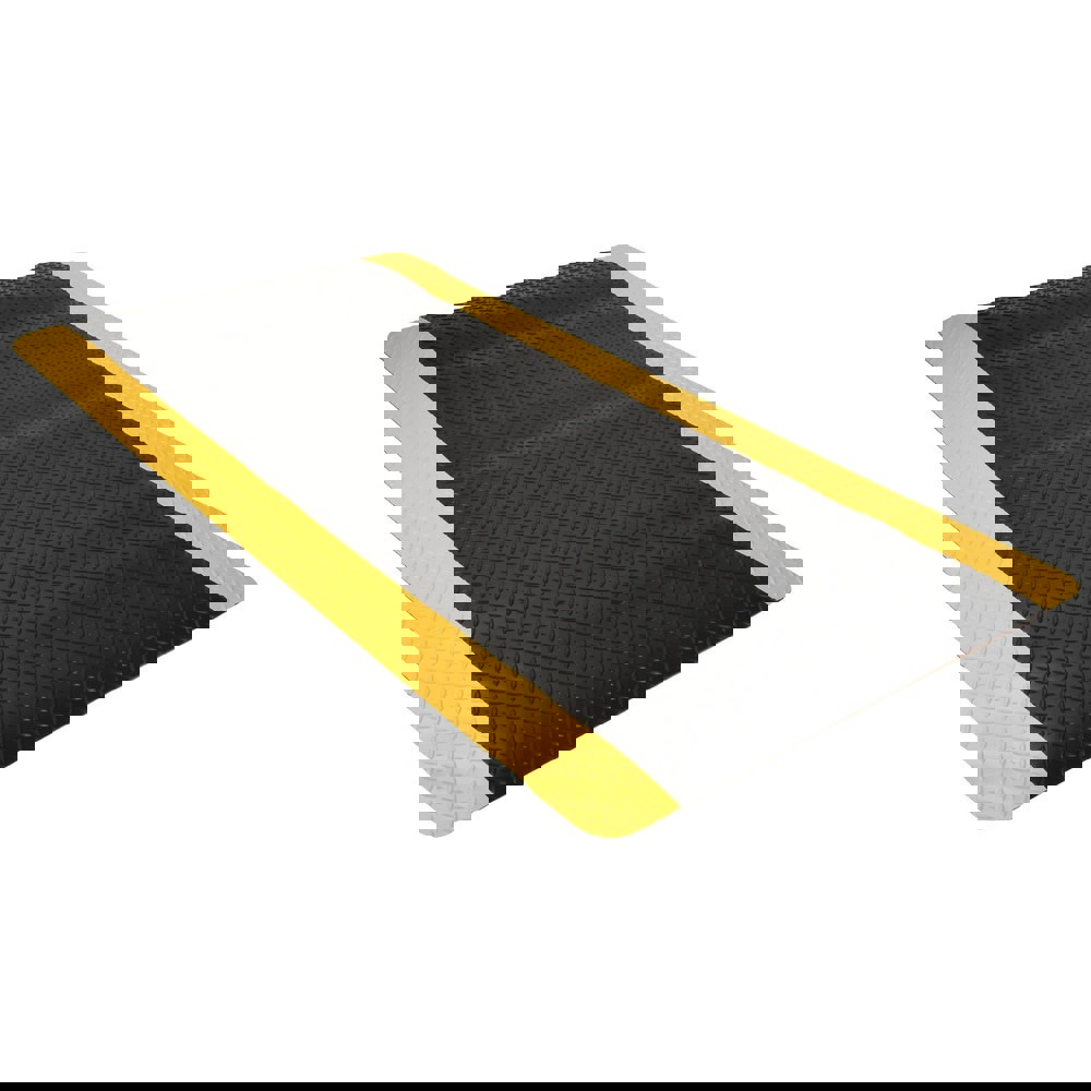 Anti-Fatigue Mat: 6' Long, 3' Wide, 9/16 Thick, Vinyl, Beveled Edges, Heavy-Duty