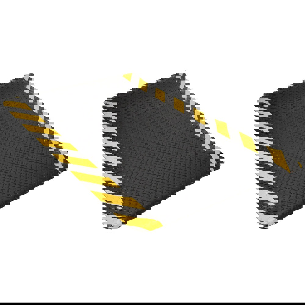 Anti-Fatigue Mat: 5' Long, 3' Wide, 9/16 Thick, Vinyl, Beveled Edges, Heavy-Duty