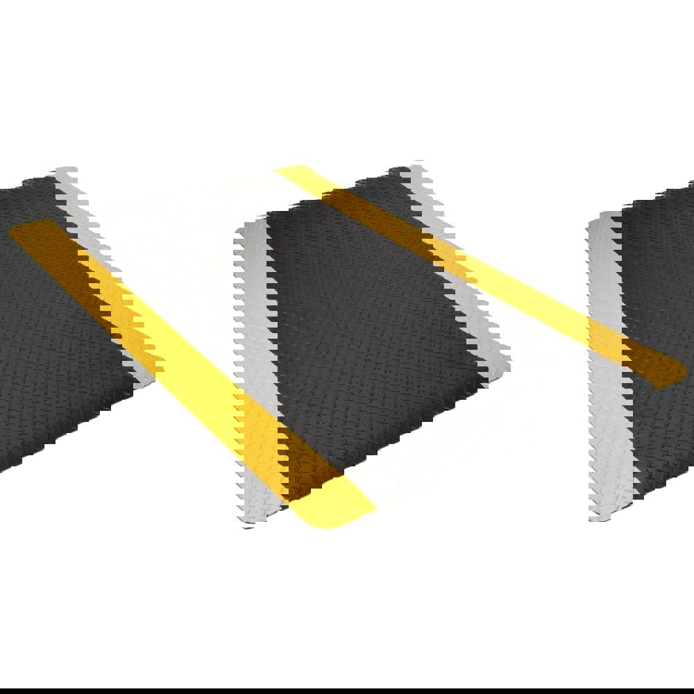 Anti-Fatigue Mat: 5' Long, 3' Wide, 9/16 Thick, Vinyl, Beveled Edges, Heavy-Duty