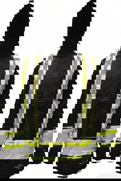 Rain Jacket: Size Large, Black, Polyester