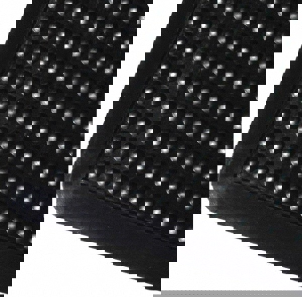 Anti-Fatigue Mat: 3' Long, 2' Wide, 1/2 Thick, Natural Rubber, Rounded Edges, Heavy-Duty