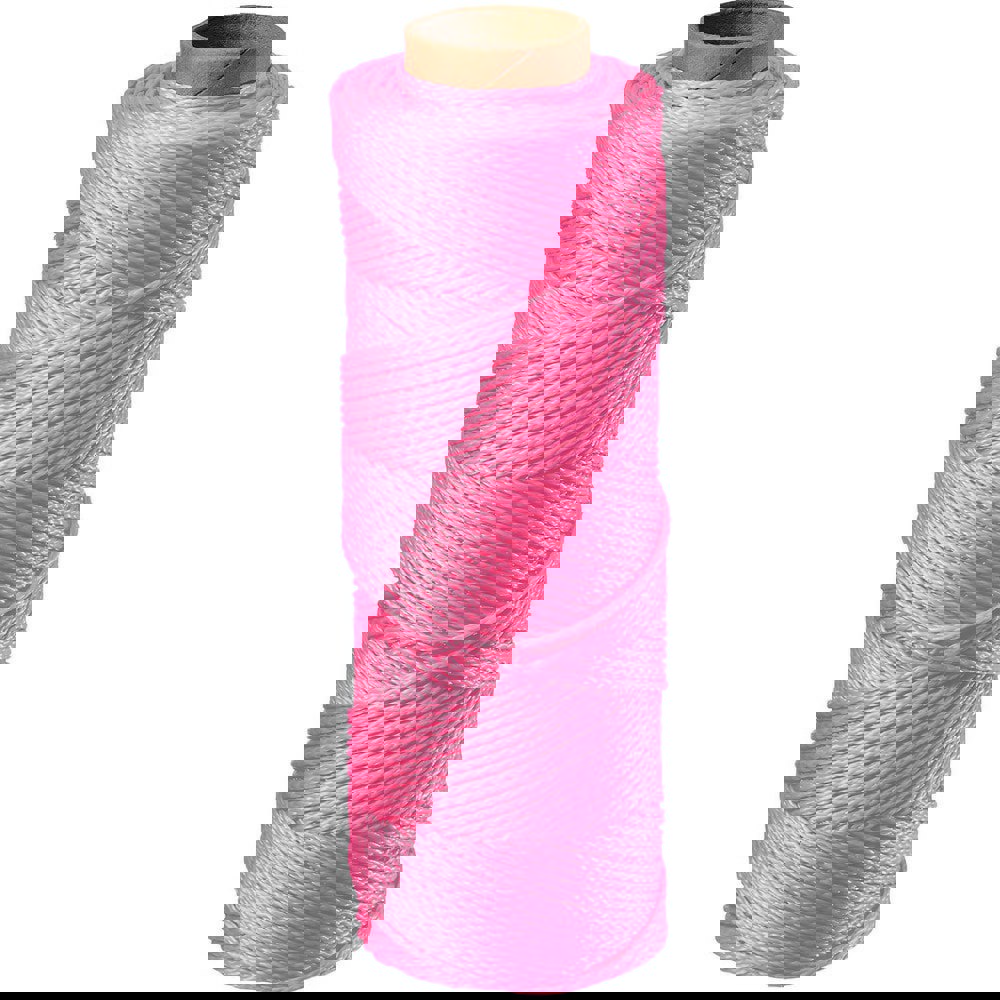 Twine; Twine Type: Twine Tube ; Twine Construction: Braided ; Material: Nylon ; Color: Pink ; Twine Size: 1000 ; Breaking Strength (Lb.): 165.00