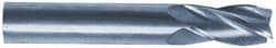 Square End Mill: 13/64'' Dia, 5/8'' LOC, 1/4'' Shank Dia, 2-1/2'' OAL, 4 Flutes, Solid Carbide
