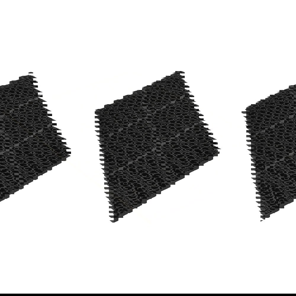 Anti-Fatigue Mat: 3' Long, 2' Wide, 7/8 Thick, CFR Rubber, Straight Edges, Heavy-Duty