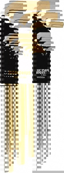 Hex Key Sets; Ball End: No ; Hex Size: 1.5 - 10 mm ; Hex Size Range (mm): 1.5 - 10 ; Material: Steel ; Arm Style: Long ; Metric Hex Sizes: 1.5, 2, 2.5, 3, 4, 5, 6, 8, 10