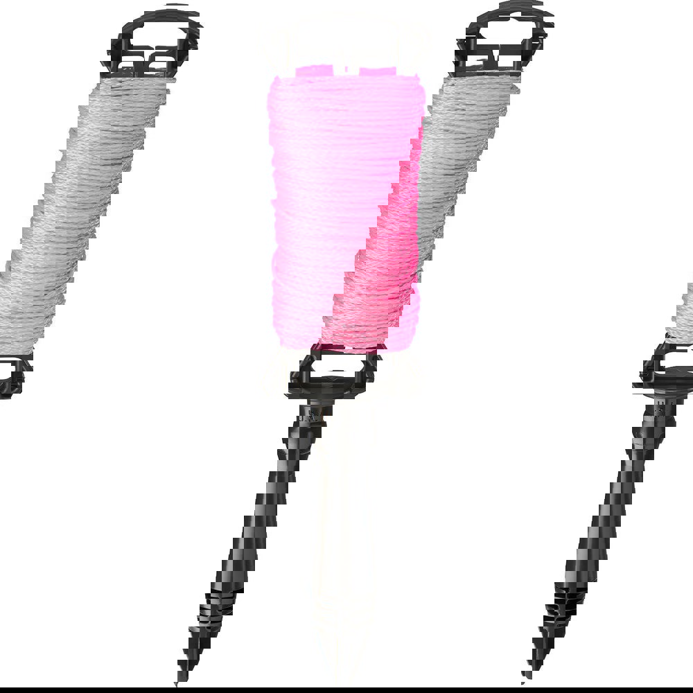 Twine; Twine Type: Braided Twine ; Twine Construction: Braided ; Material: Nylon ; Color: Pink ; Twine Size: 250 ; Breaking Strength (Lb.): 165.00