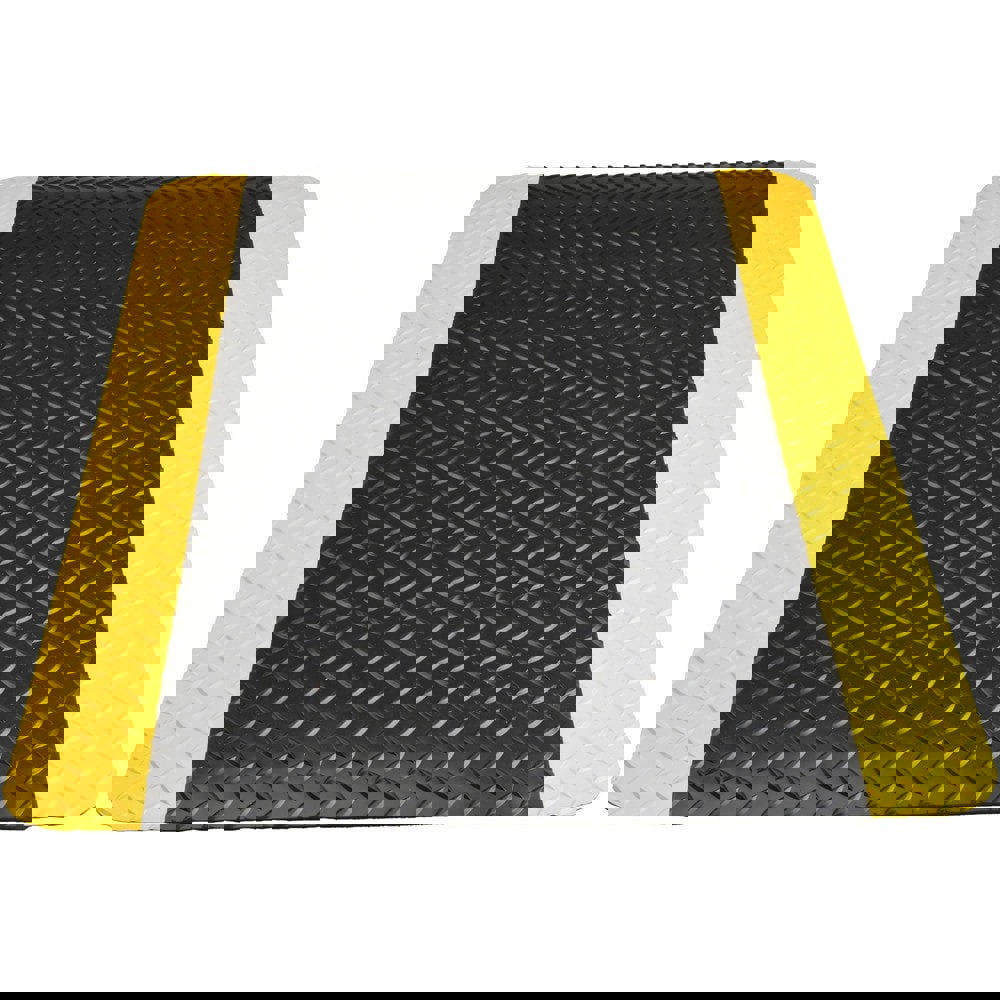 Anti-Fatigue Mat: 3' Long, 2' Wide, 11/16 Thick, Vinyl, Beveled Edges, Heavy-Duty