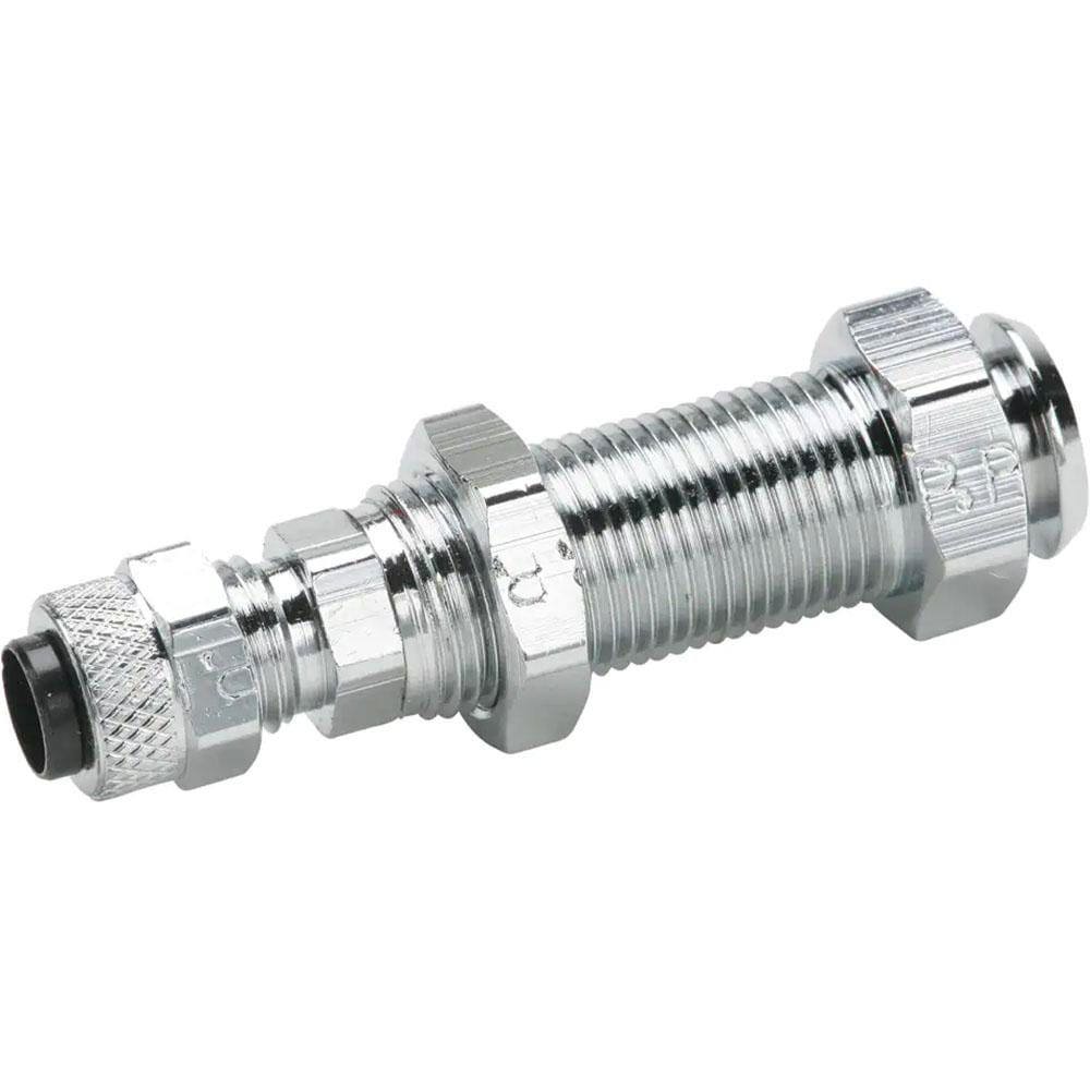 Compression Tube Bulkhead Coupler Body: Tube to Plug-in Stem