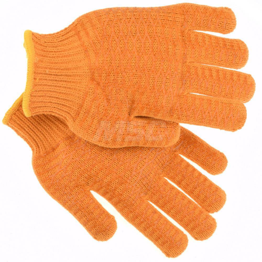Work Gloves: PRO-SAFE Size Medium, PVC-Coated Polyester, General Purpose
