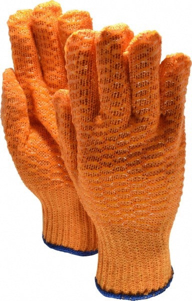 Work Gloves: PRO-SAFE Size Small, PVC-Coated Polyester, General Purpose