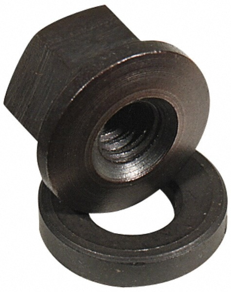 1-8 Steel Black Oxide Spherical Flange Nut