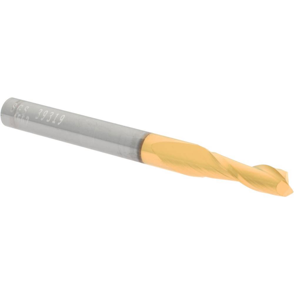 Square End Mill: 5/32'' Dia, 1/2'' LOC, 3/16'' Shank Dia, 2'' OAL, 2 Flutes, Solid Carbide