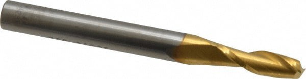 Square End Mill: 13/64'' Dia, 5/8'' LOC, 1/4'' Shank Dia, 2-1/2'' OAL, 2 Flutes, Solid Carbide
