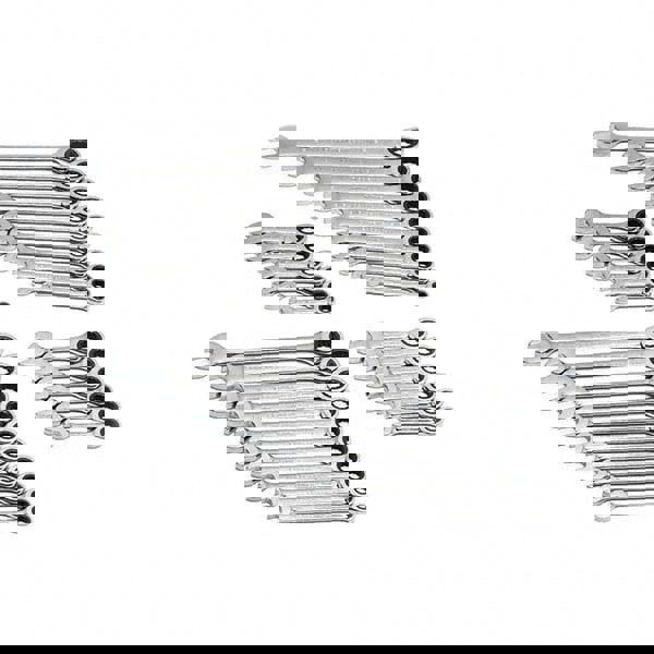 Ratcheting Combination Wrench Set: 32 Pc, 1/2