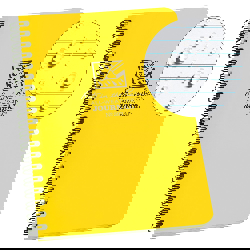 Waterproof Spiral Notebook: 32 Sheets