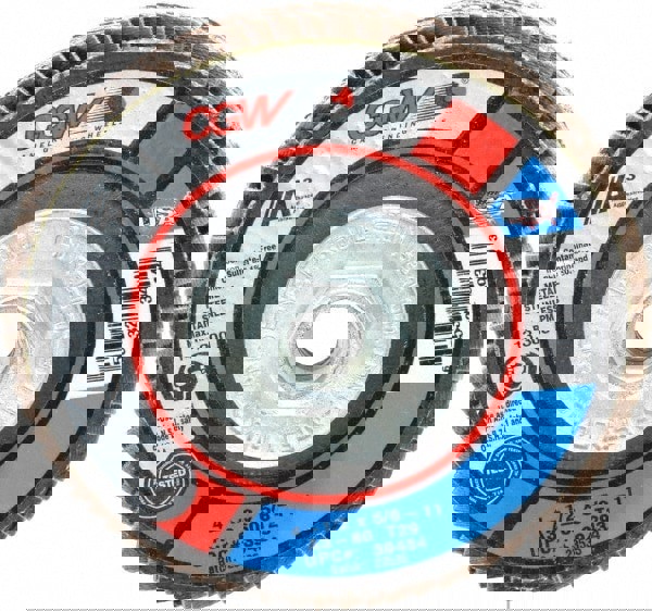 Flap Disc: 5/8-11 Hole, 60 Grit, Aluminum Oxide, Type 29