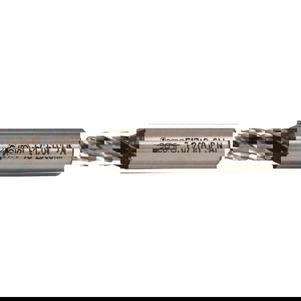 Square End Mill: 1/4'' Dia, 5/8'' LOC, 3/8'' Shank Dia, 2-7/16'' OAL, 4 Flutes, Powdered Metal