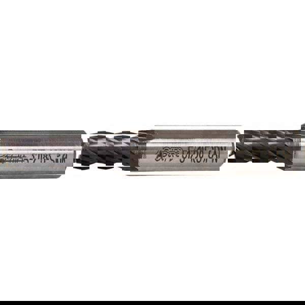 Square End Mill: 9/32'' Dia, 3/4'' LOC, 3/8'' Shank Dia, 2-1/2'' OAL, 4 Flutes, Powdered Metal