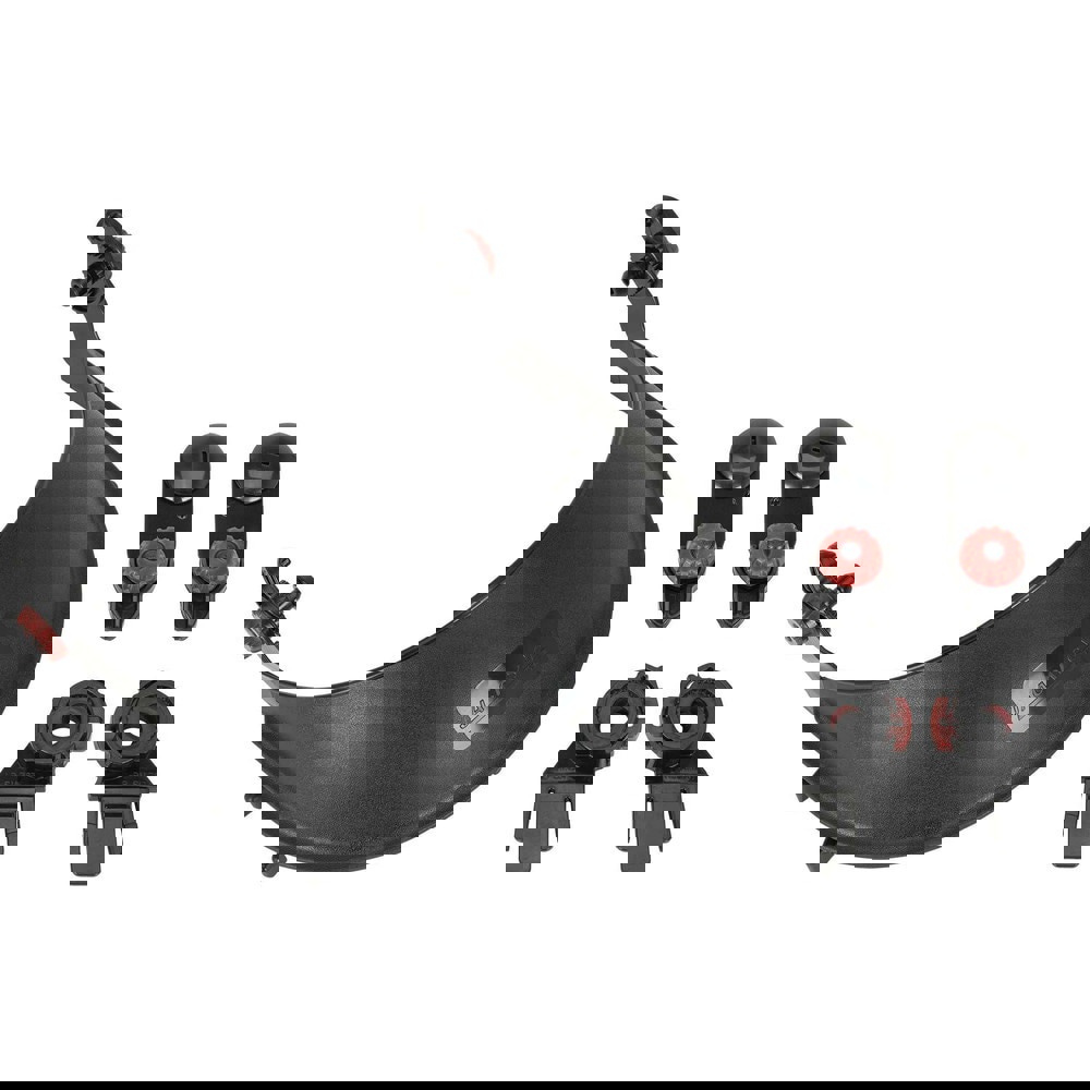 Hard Hat Accessories; Accessory Type: Bracket Kit ; Type: Slotted Hard Hat Adapter ; For Use With: Hard Hats ; Hard Hat Compatibility: Jackson Brand ; Material: ABS; Polycarbonate ; Color: Black