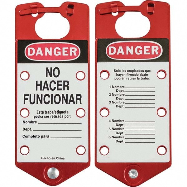 Lockout Hasp: Snap-On Hasp, Single Jaw, 6 Padlocks
