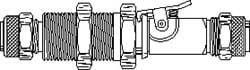 Compression Tube Double End Shutoff Bulkhead Coupler: Compression x Compression
