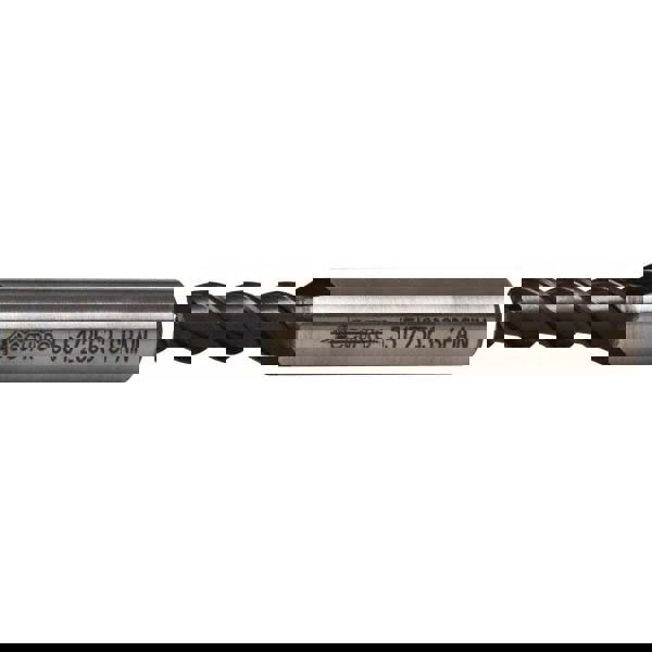 Square End Mill: 9/32'' Dia, 3/4'' LOC, 3/8'' Shank Dia, 2-1/2'' OAL, 3 Flutes, Powdered Metal