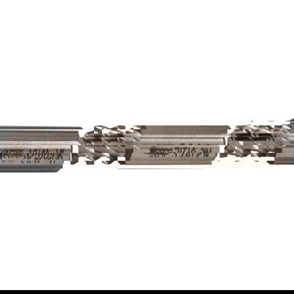 Square End Mill: 5/16'' Dia, 3/4'' LOC, 3/8'' Shank Dia, 2-1/2'' OAL, 3 Flutes, Powdered Metal