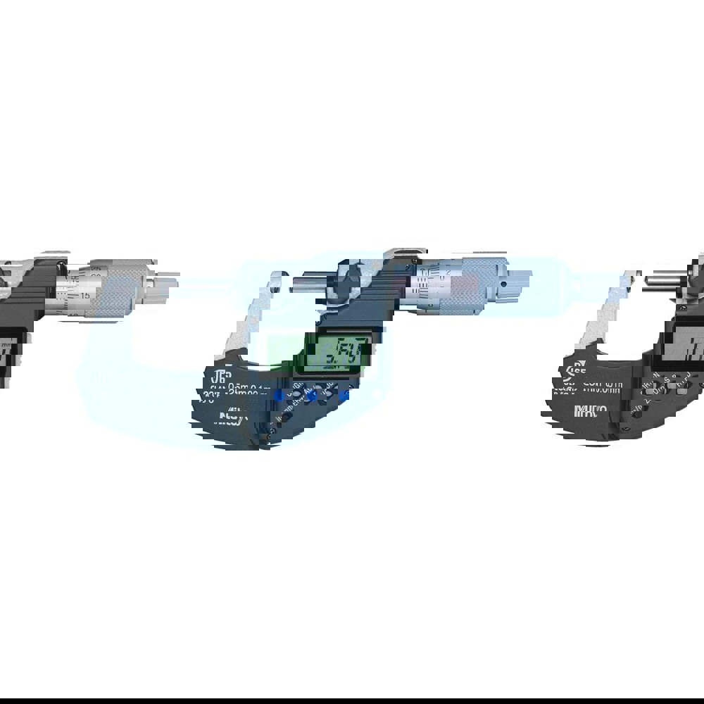 25.4mm Max Measurement, Spherical Face Micrometer