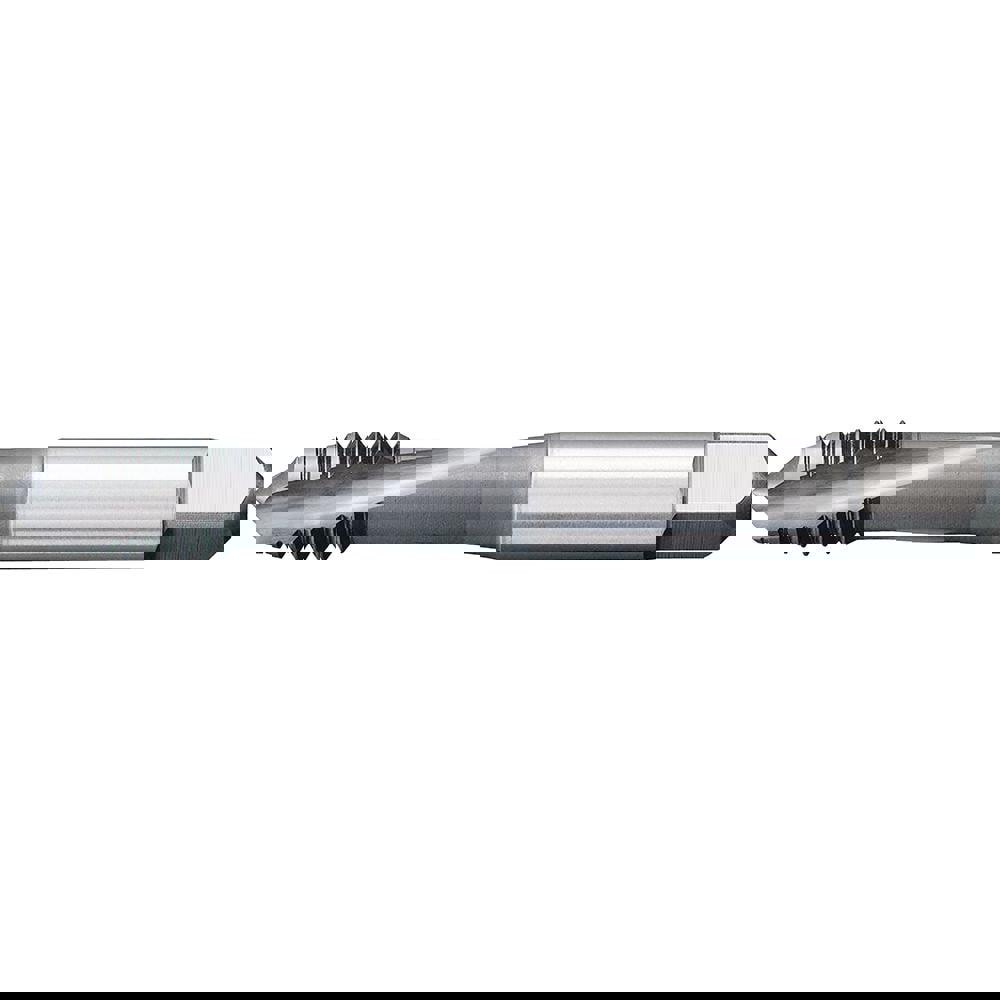 Spiral Flute Tap: M10x1.5 Metric, 3 Flutes, Plug, 6HX Class of Fit, Powdered Metal, TiCN Coated