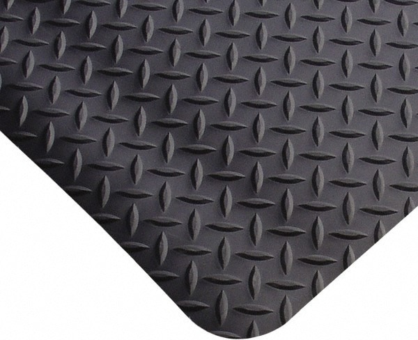 Anti-Fatigue Mat: 7' Long, 2' Wide, 1 Thick, Vinyl, Beveled Edges, Heavy-Duty