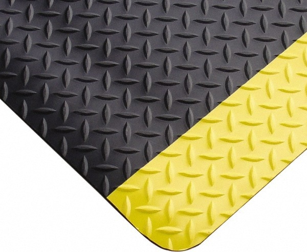 Anti-Fatigue Mat: 6' Long, 5' Wide, 1 Thick, Vinyl, Beveled Edges, Heavy-Duty