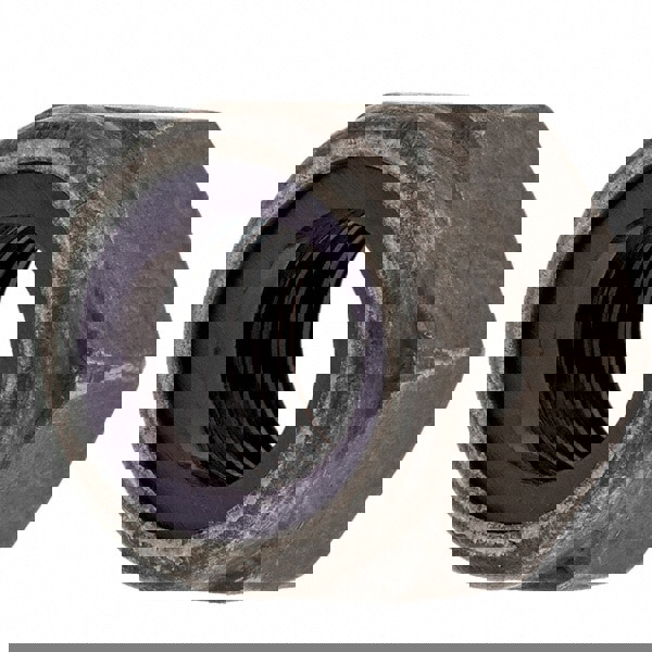 Hex Lock Nut: Insert, Nylon Insert, 5/8-11, Grade 8 Steel, Uncoated