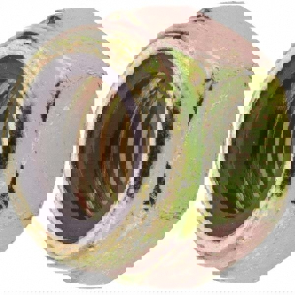 Hex Lock Nut: Insert, Nylon Insert, 7/16-14, Grade 8 Steel, Zinc Yellow Dichromate Finish