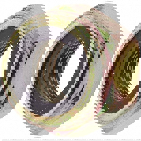 Hex Lock Nut: Insert, Nylon Insert, 9/16-12, Grade 8 Steel, Zinc Yellow Dichromate Finish