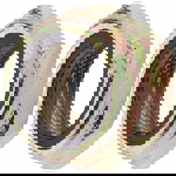 Hex Lock Nut: Insert, Nylon Insert, 7/16-20, Grade 8 Steel, Zinc Yellow Dichromate Finish