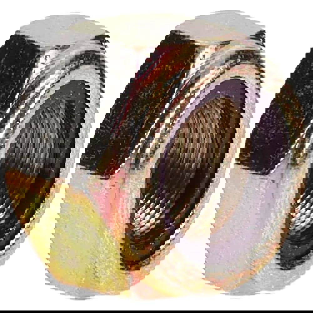 Hex Lock Nut: Insert, Nylon Insert, 9/16-18, Grade 8 Steel, Zinc Yellow Dichromate Finish