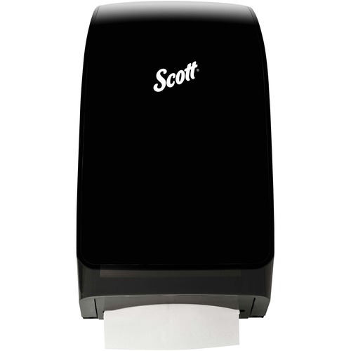 Scottfold Folded Towel Dispenser, Black, 10.66
