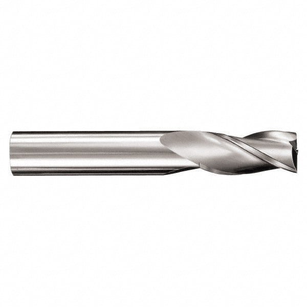Square End Mill: 7/64'' Dia, 3/8'' LOC, 1/8'' Shank Dia, 1-1/2'' OAL, 3 Flutes, Solid Carbide