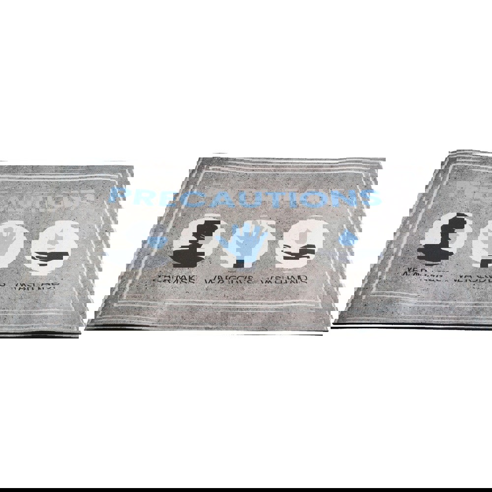 Entrance Mat: 3' Long, 2' Wide, Poly-Blended Carpet Surface