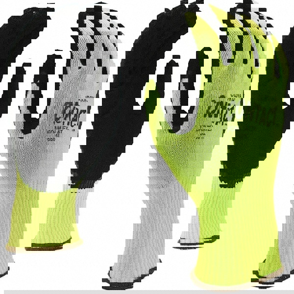 Nylon Work Gloves Yellow/Black