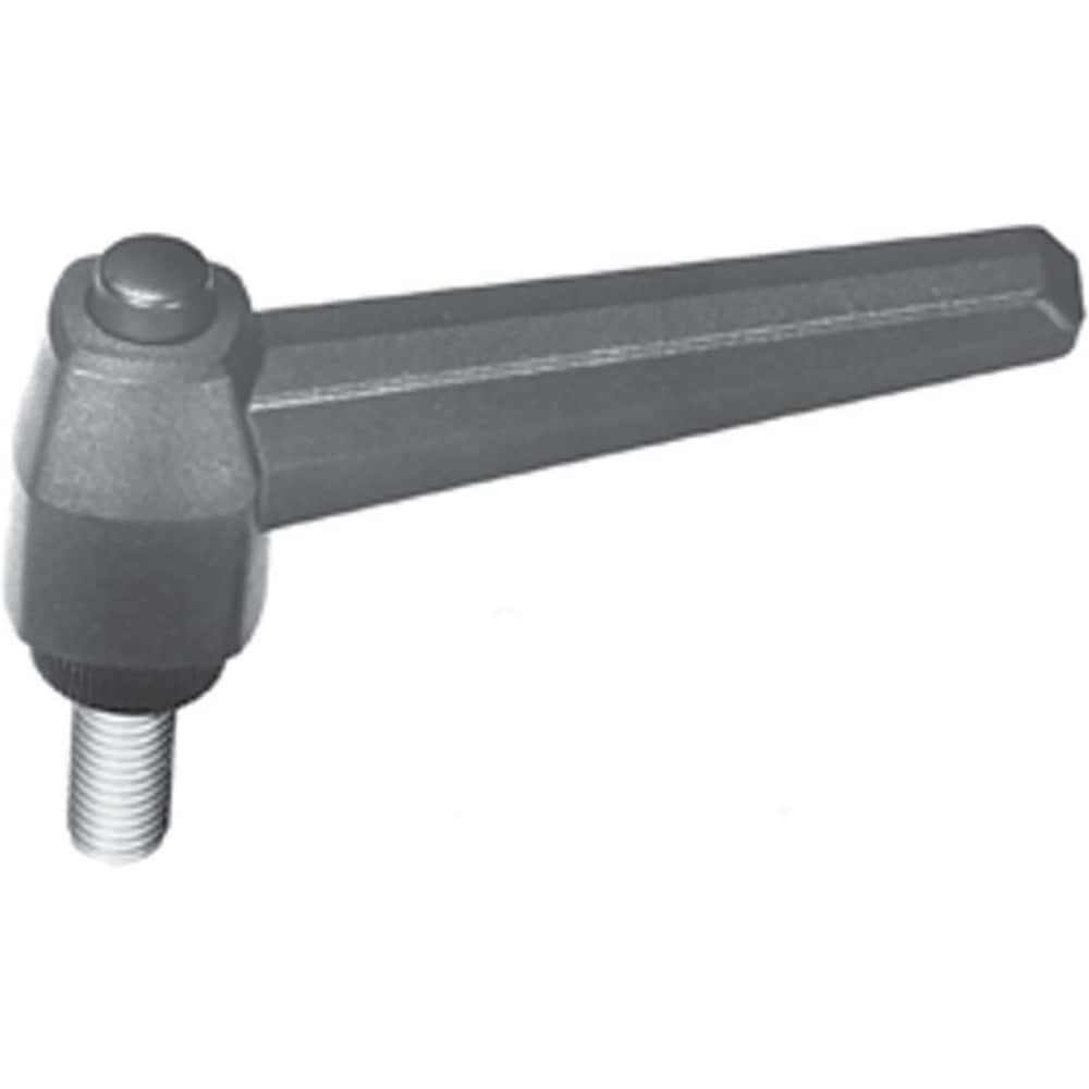Clamp Handle Grips; For Use With: Rod Ends for Clamping Tank Covers; Locking Lids or Any Fast Spin Locking Application ; Grip Length: 150.0000 ; Material: Aluminum ; Spindle Thread Size: M16 ; UNSPSC Code: 40151566