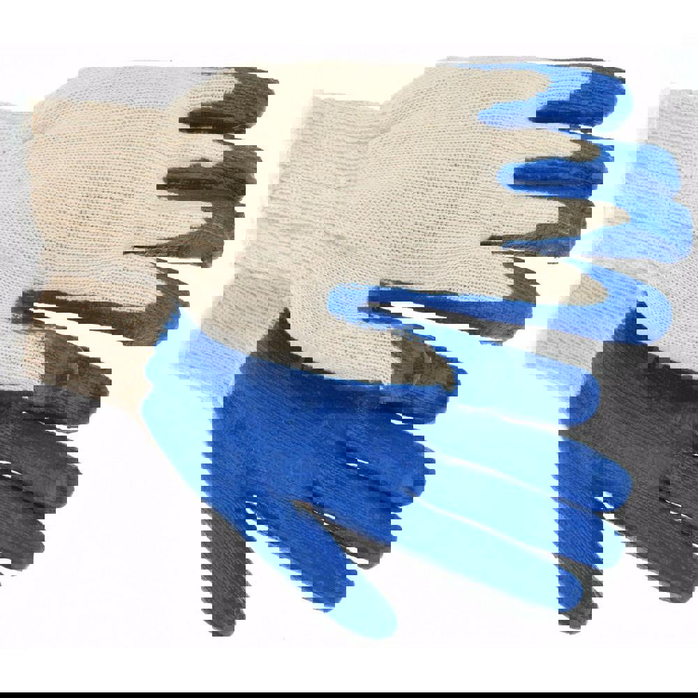 Work Gloves: PRO-SAFE Size Small, Latex-Coated Cotton Blend, General Purpose
