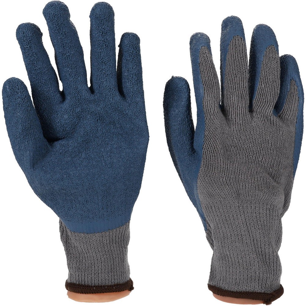 Work Gloves: PRO-SAFE Size Large, Latex-Coated Cotton Blend, General Purpose