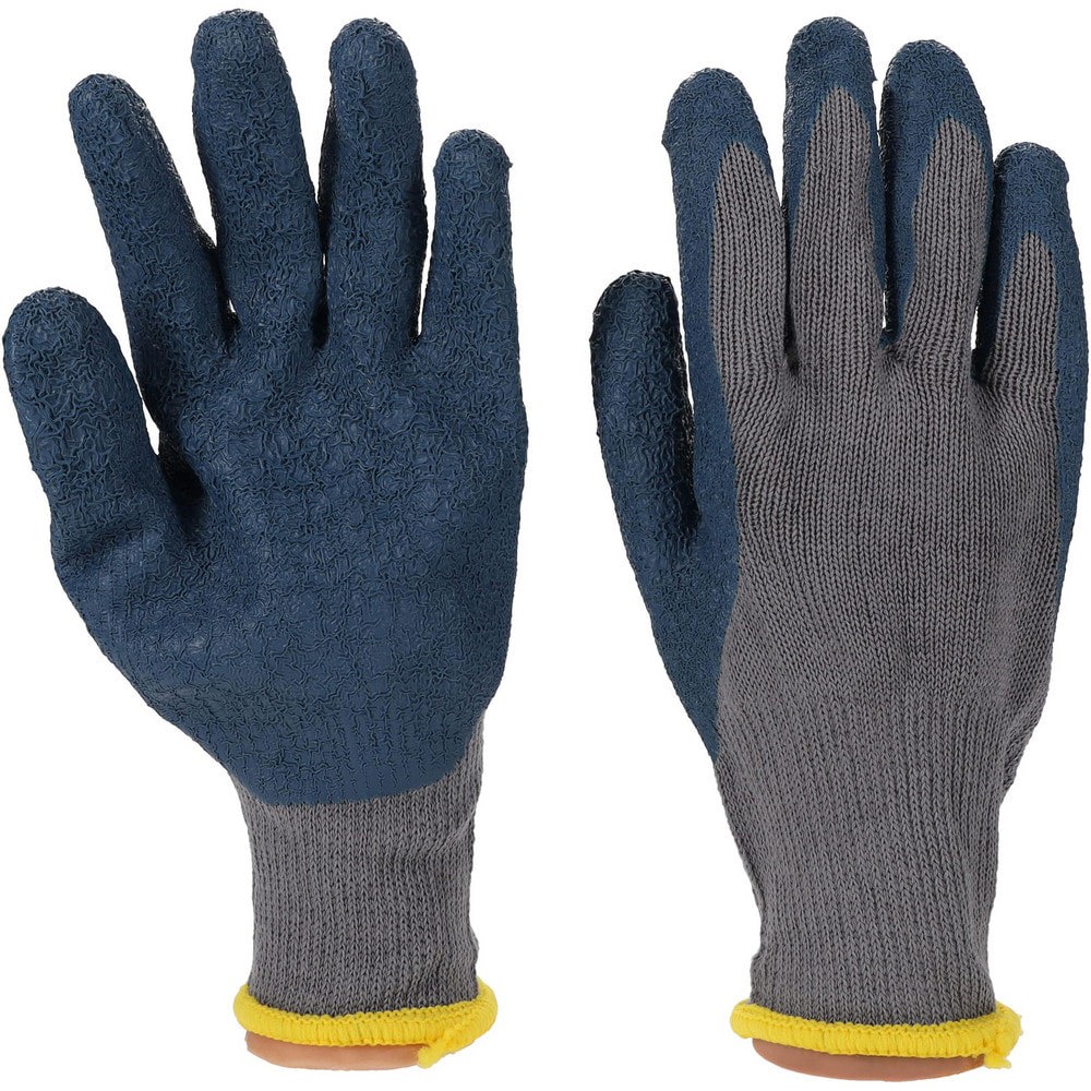 Work Gloves: PRO-SAFE Size Medium, Latex-Coated Cotton Blend, General Purpose