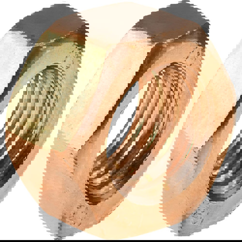 Hex Nut: 3/8-16, Grade 655 Silicon Bronze, Uncoated