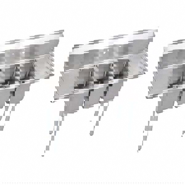 Scullery Sink: 3 Stainless Steel