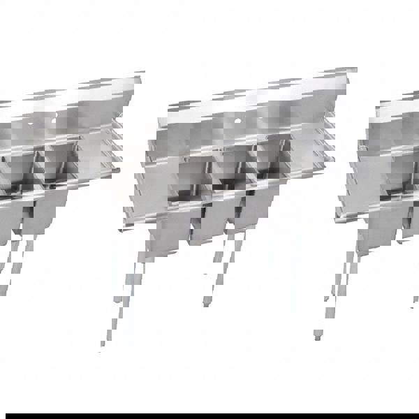 Scullery Sink: 3 Stainless Steel