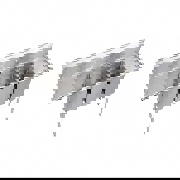 Scullery Sink: 3 Stainless Steel